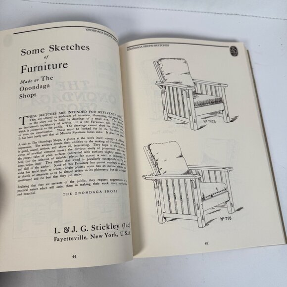 The Mission Furniture of L & J.G. Stickley 1989 Revised Edition Catalog Book - Picture 7 of 12